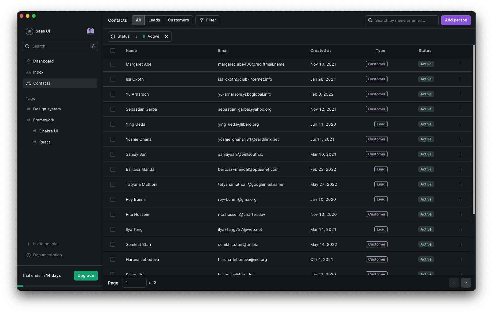 Screenshot of our work